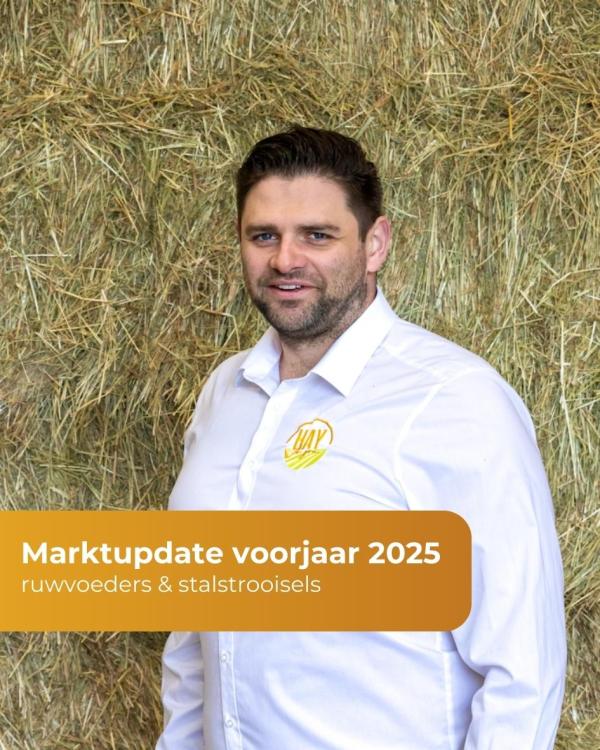Marktupdate ruwvoeders & stalstrooisels voorjaar 2025